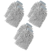 Kuber Industries Gloves | Microfiber Cleaning Gloves | Chenille Mitts for Kitchen | Hand Duster for Kitchen | 1000 GSM Hand Gloves | Double Sided Gloves | SHXNEFSST1 | Pack of 12 | Gray